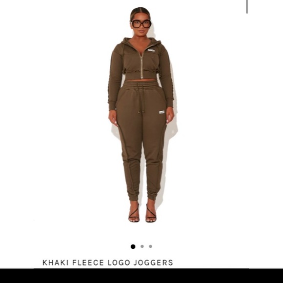 BBXBrand Fleece Joggers in Khaki (More of like a greyish green) - 2X Never worn - Picture 1 of 1